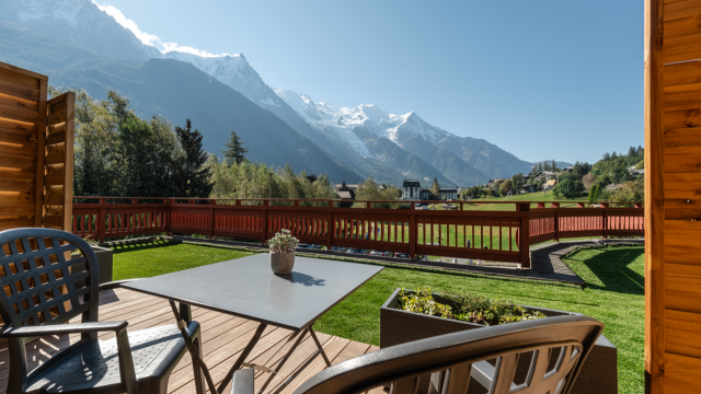 Chambre du chalet hôtel La Sapinière à Chamonix